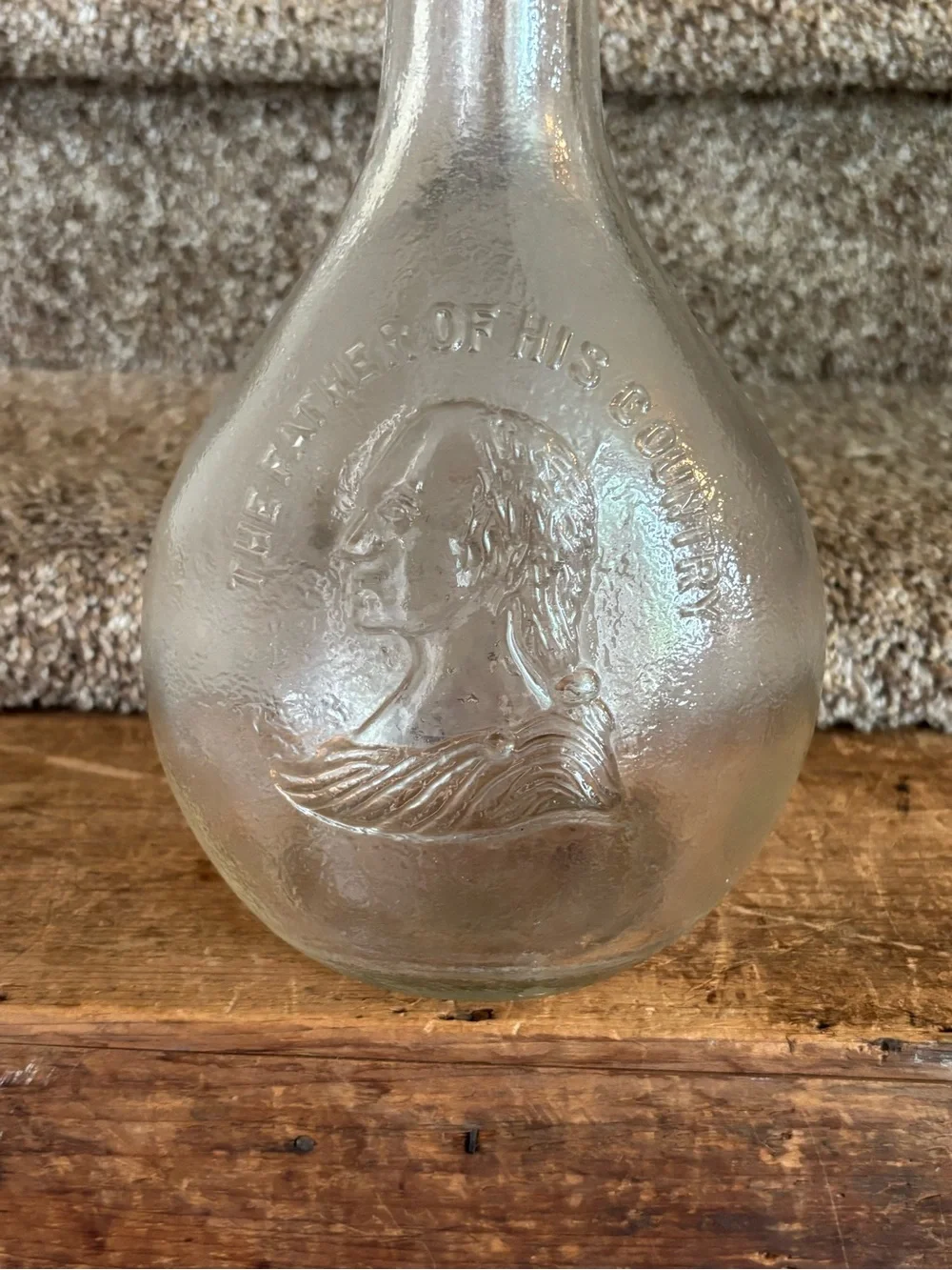 Clear Glass Decorative Bottle Vase - Home Accents